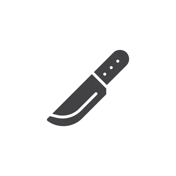 Knife Vector Icon Filled Flat Sign Mobile Concept Web Design — Stock Vector