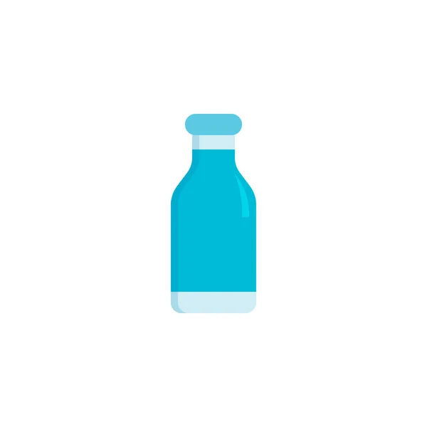 Flache Milchflasche — Stockvektor