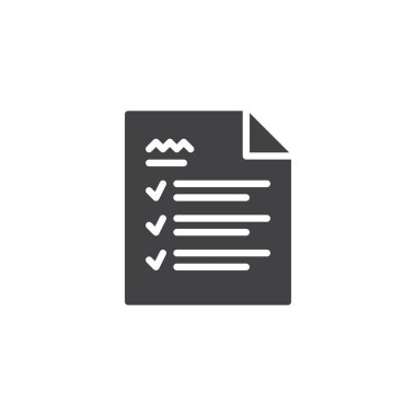 İş planlama belge vektör simgesi