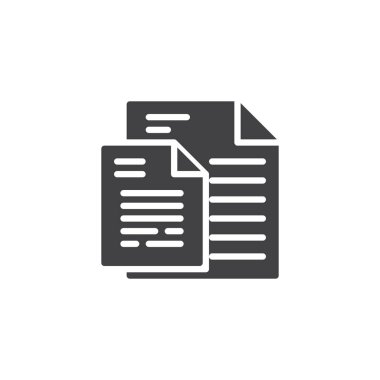 Belge sayfaları vektör simgesi