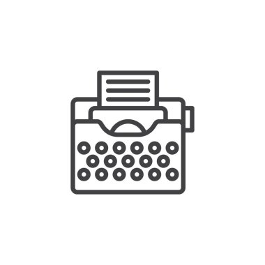 Daktilo anahat simgesini