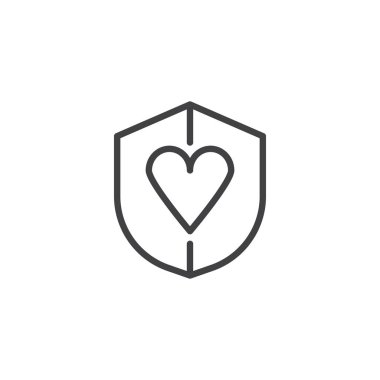 Kalp anahat simgesi ile kalkan