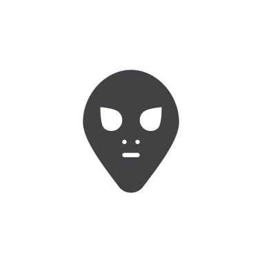 Uzaylı maske vektör simgesi