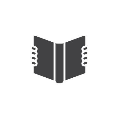 Okuma metin kitap vektör simgesi