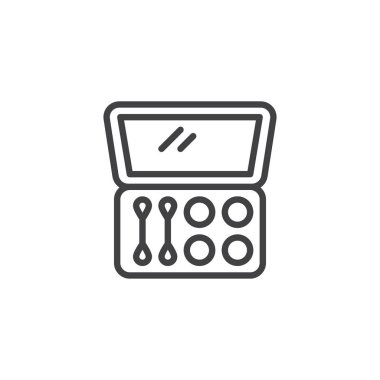 Göz farı seti anahat simgesini