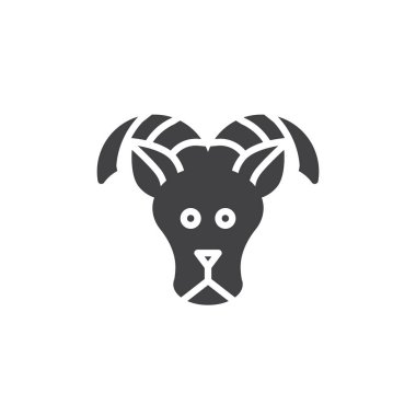 Koç zodyak vektör simgesi