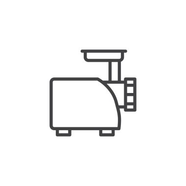 Et kıyma makinesi anahat simgesini