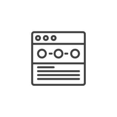 Web sitesi düzeyleri anahat simgesini