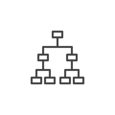 Hiyerarşik yapısını anahat simgesini