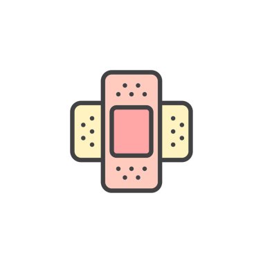 Yapıştırıcı sıva doldurulmuş anahat simgesini