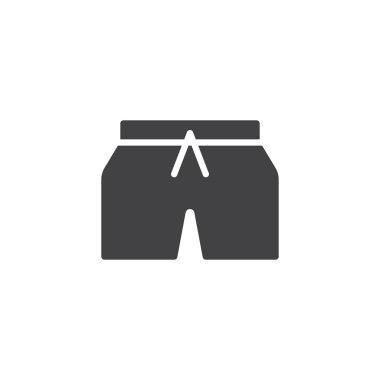 Kısa pantolon vektör simgesi