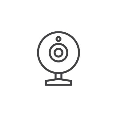 Web kamera anahat simgesi