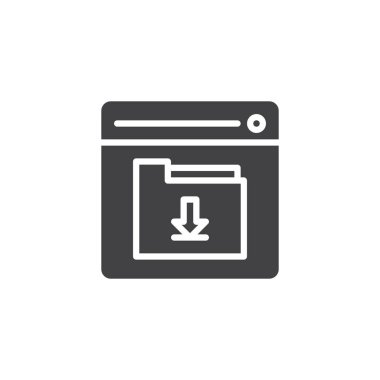 Download klasör sayfa vektör simge