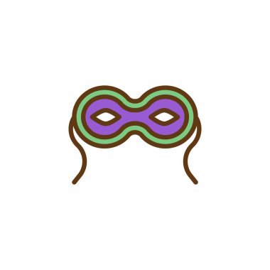 Eye mask filled outline icon clipart