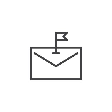 Posta bayrak anahat simgesini