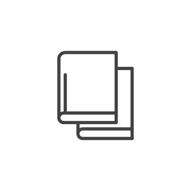 İki kitap anahat simgesini