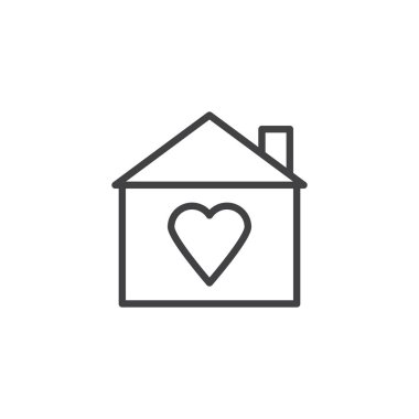 Kalp anahat simgesi ile ev