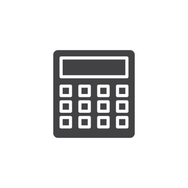 Hesap makinesi vektör simgesi