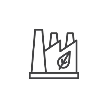 Eko fabrika ile yaprak anahat simgesini