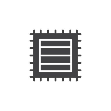 Çizgili halı vektör simgesi