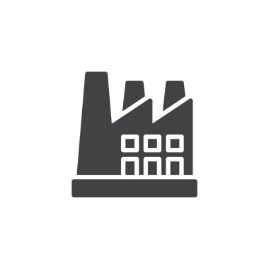 Fabrika oluşturma vektör simgesi