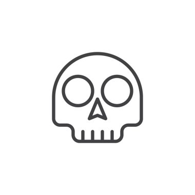 Kafatası ifade anahat simgesini