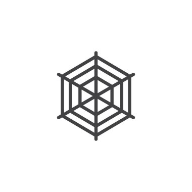 Örümcek web vektör simgesi. Mobil kavramı ve web tasarım için düz işareti dolu. Cadılar Bayramı basit katı simgesi. Sembol, logo illüstrasyon. Piksel mükemmel vektör grafikleri