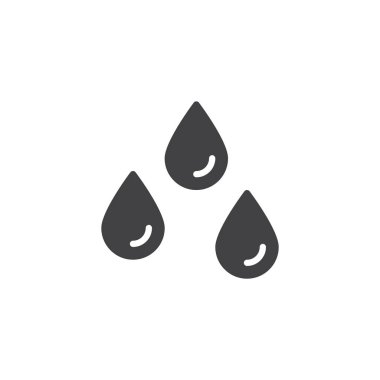 yağmur damlaları vektör simgesi