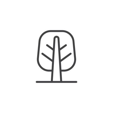 ağaç anahat simgesini