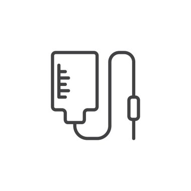 Kan bağışı anahat simgesini