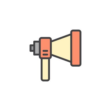 Hoparlör doldurulmuş anahat simgesini