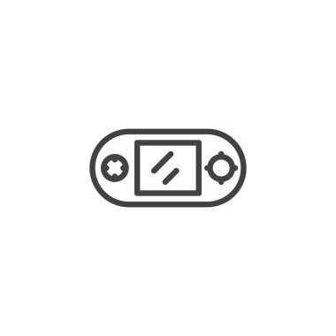 Video oyun konsolu anahat simgesini