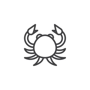 Kanser burç anahat simgesini