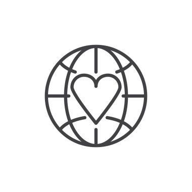 Dünya Kalp günü anahat simgesi