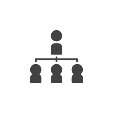 hiyerarşik yapı vektörü simgesi