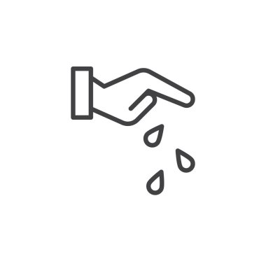 El ve tohum anahat simgesini