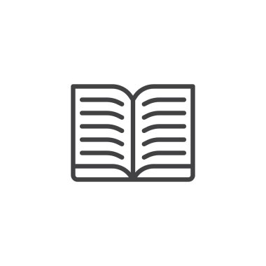 Açık metin kitap anahat simgesini