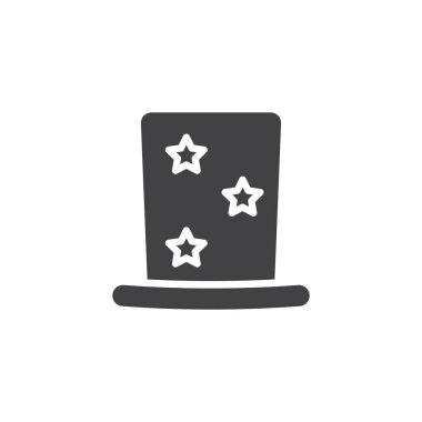 sihirli şapka vektör simgesi