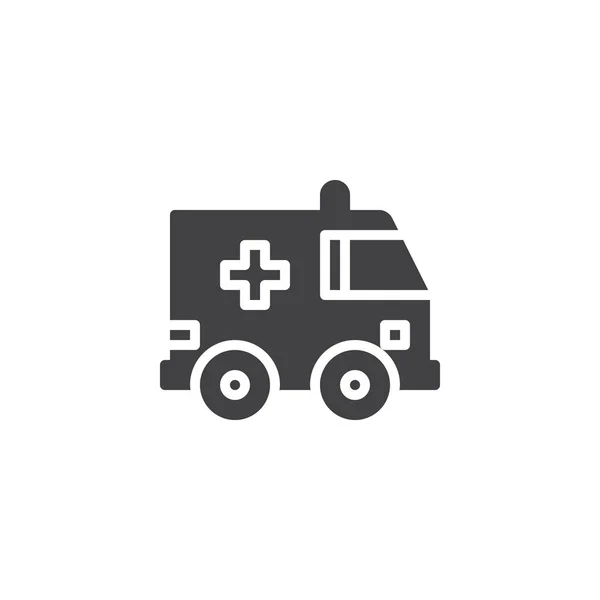 Icono de vector de vehículo de emergencia de ambulancia — Vector de stock