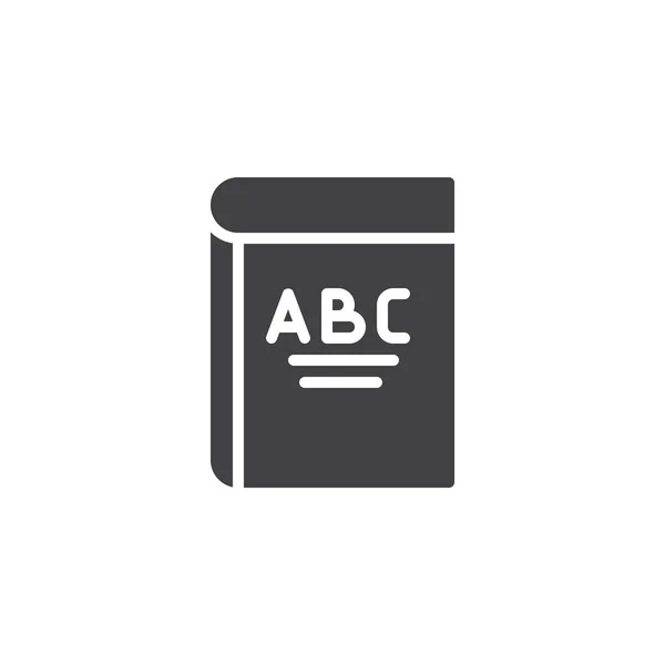 Alfabeto libro vector icono — Vector de stock