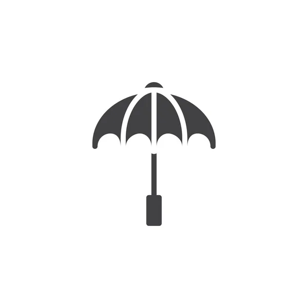 Icono Vector Paraguas Signo Plano Lleno Para Concepto Móvil Diseño — Archivo Imágenes Vectoriales