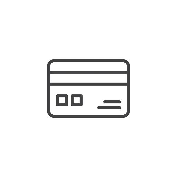 Hitelkártya szerkezeti ikon — Stock Vector