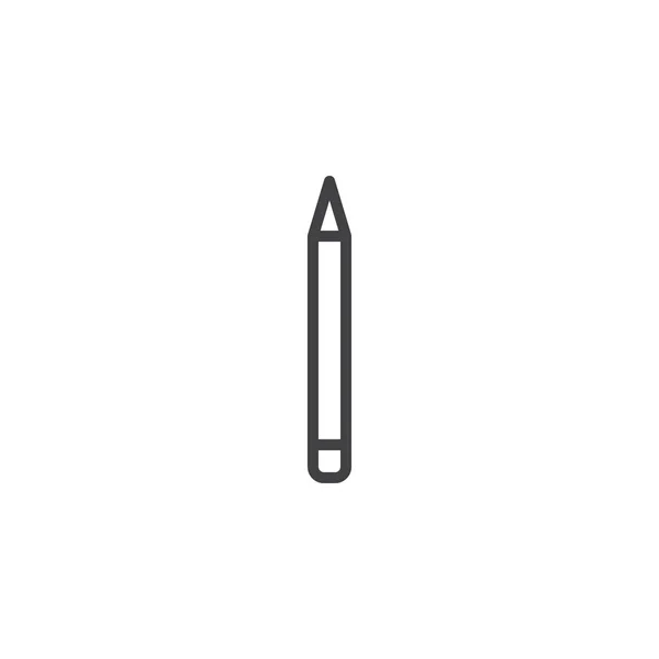 Crayon pour les yeux icône contour — Image vectorielle
