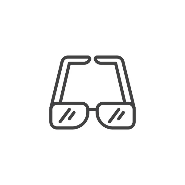 Sluneční Brýle Osnovy Ikonu Lineární Styl Znak Pro Mobilní Koncepce — Stockový vektor