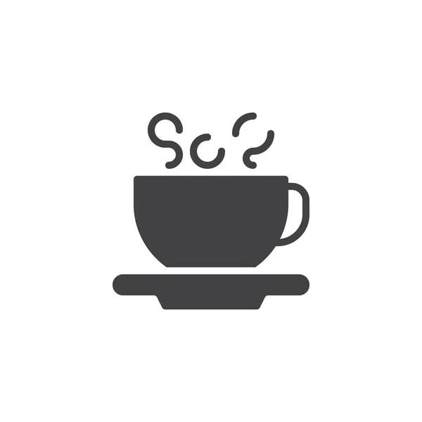 Taza de café vector icono — Vector de stock