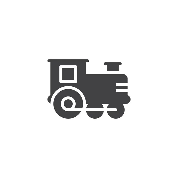 Tren juguete vector icono icono vector — Archivo Imágenes Vectoriales