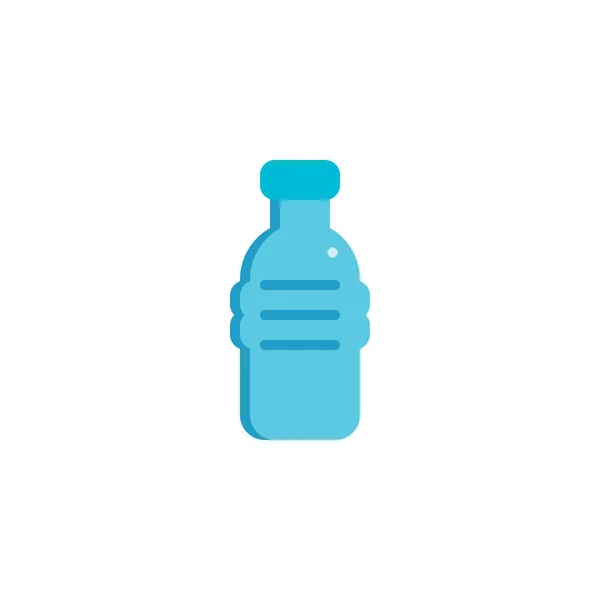 Μπουκάλι νερό επίπεδη εικονίδιο — Διανυσματικό Αρχείο
