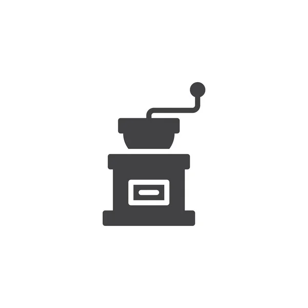 Molinillo de café icono vector — Vector de stock