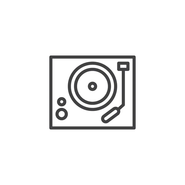 Schallplattenspieler-Ikone — Stockvektor