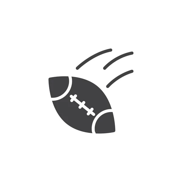 American football ball vector icono — Vector de stock